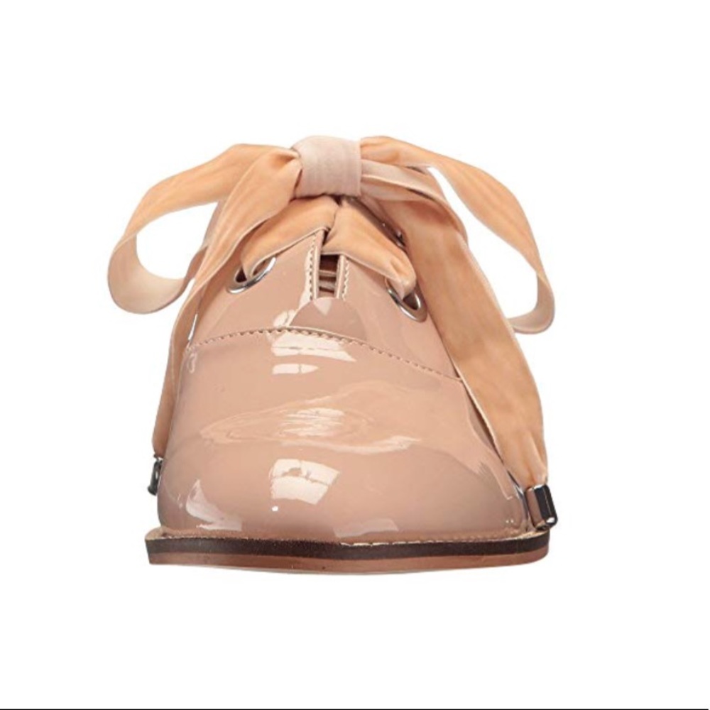 Patent At Ease Blush Lace Oxford Flat - Picture 8 of 8